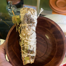 Load image into Gallery viewer, White Sage, Lavender, Eucalyptus Dollar Smudge Stick
